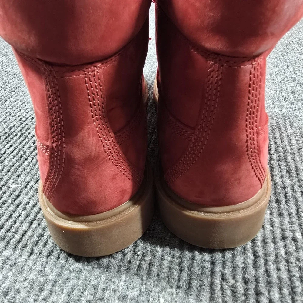 Timberland‎ Boots Mens Size 7.5 Red Nubuck Insulated A41UR Primaloft Snow Winter